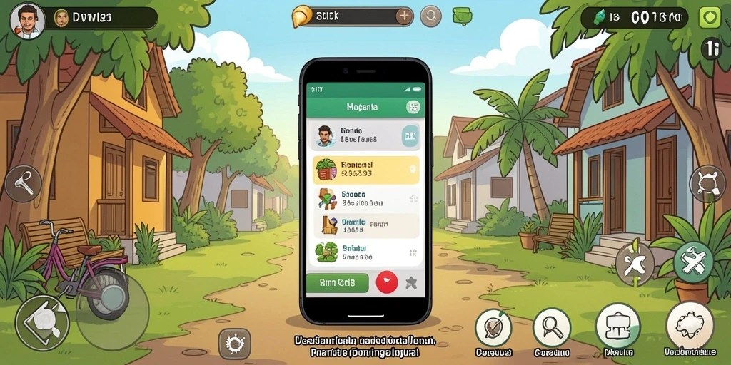 Screenshot komunitas di dalam aplikasi untuk berinteraksi.