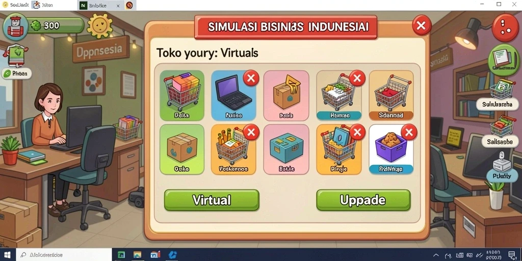 Pemandangan level yang menantang dan menarik.