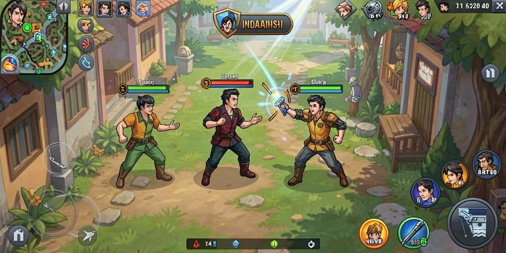 Fitur multiplayer untuk bermain dengan teman-teman.